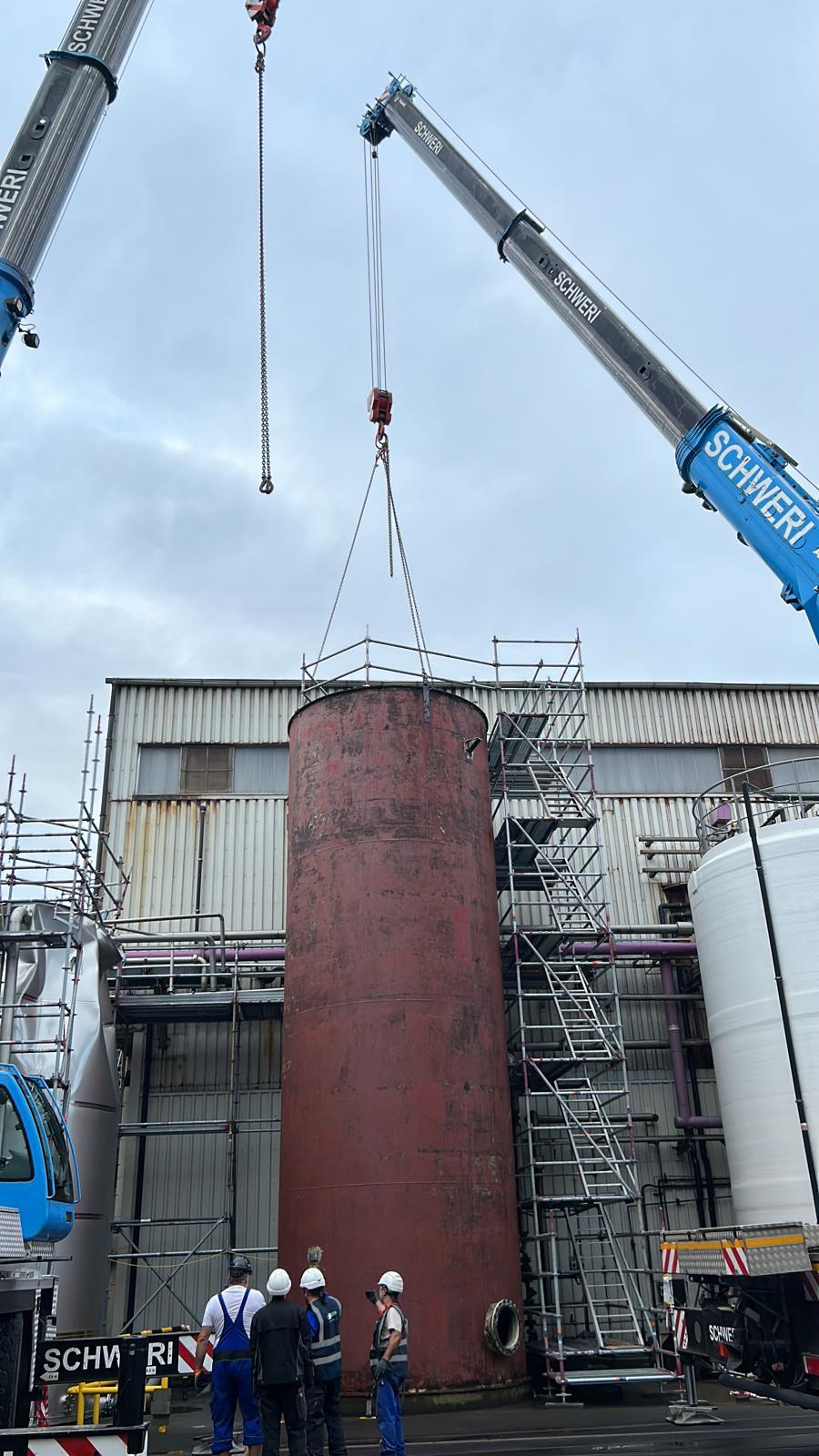 Großprojekt Kranmontage