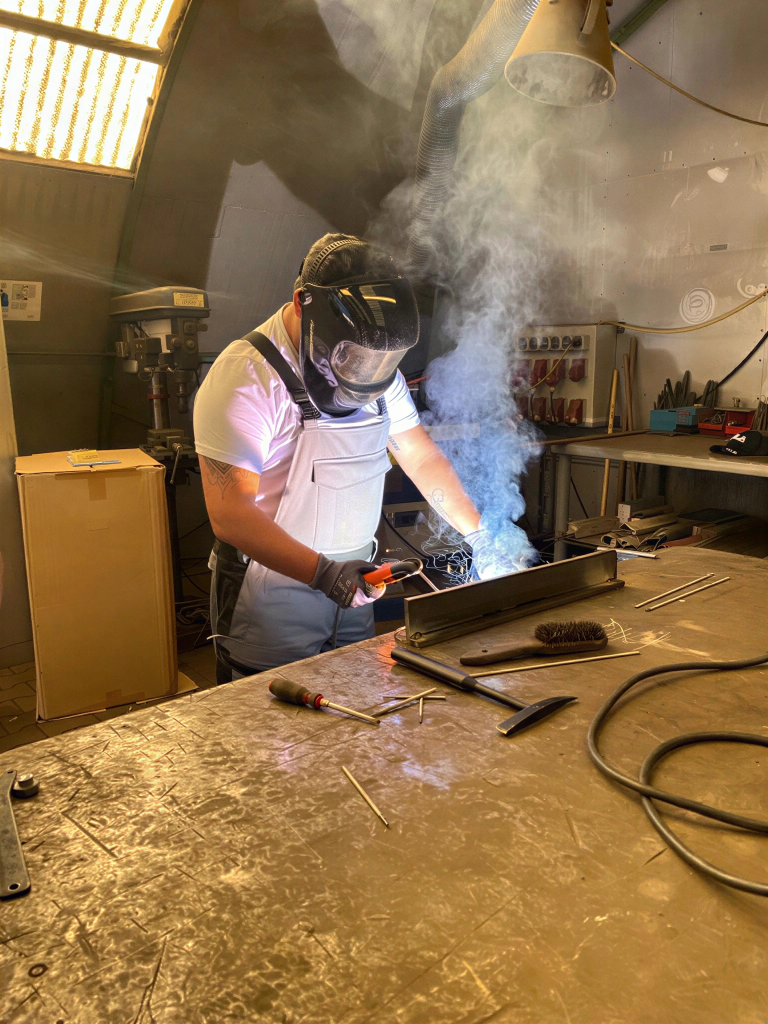 Erinnerung: Die Anfänge - Schweißarbeiten